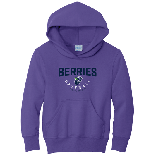 YOUTH HOODIE - Berries Baseball | Purple