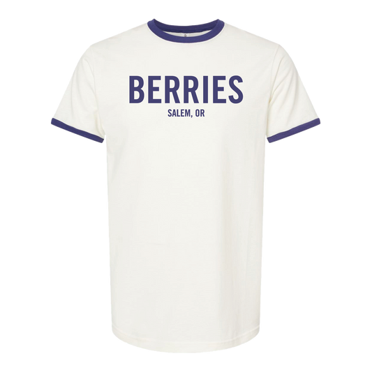 Marion Berries Baseball T-Shirt | Vintage White/Inked India