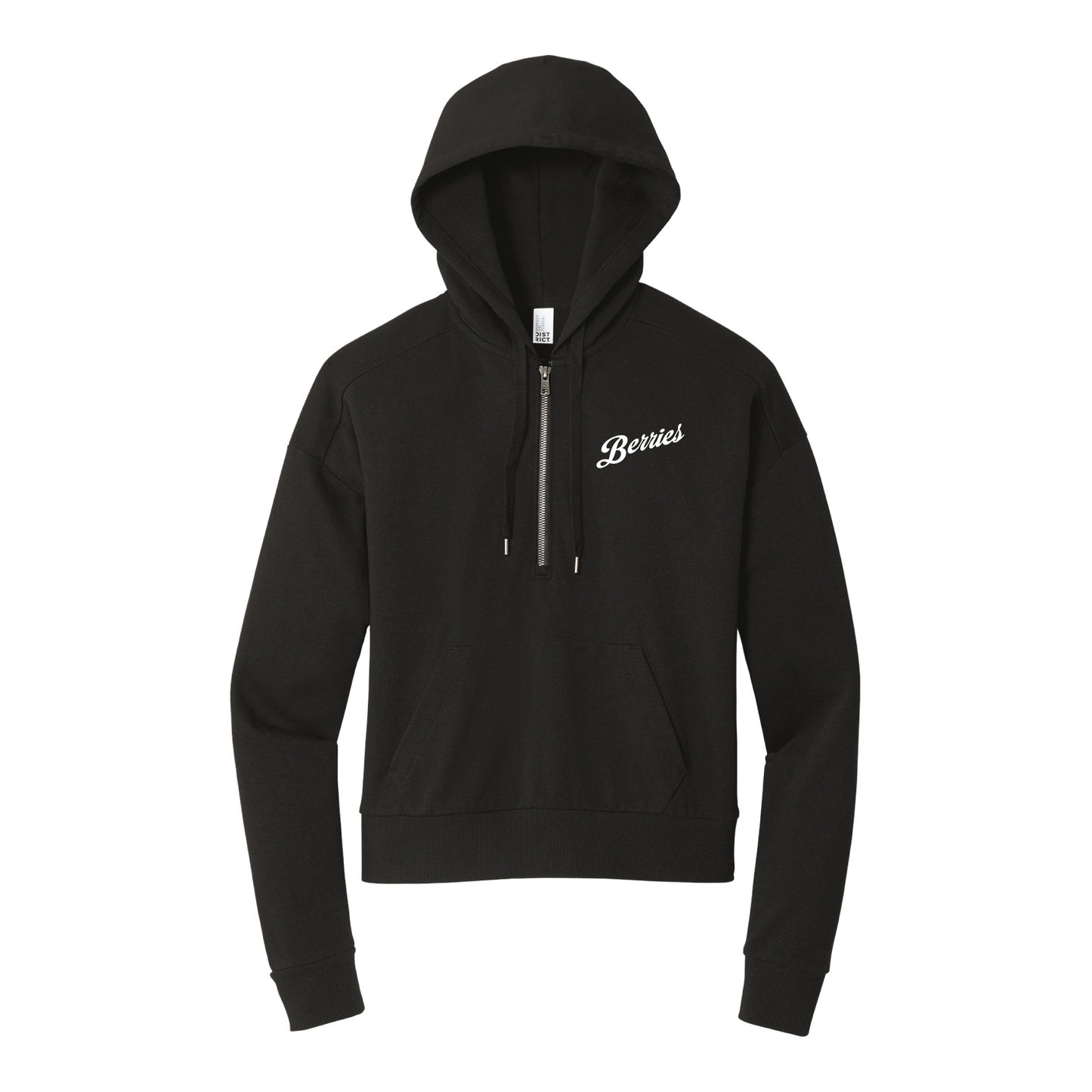 Berries Ladies Quarter Zip | Black