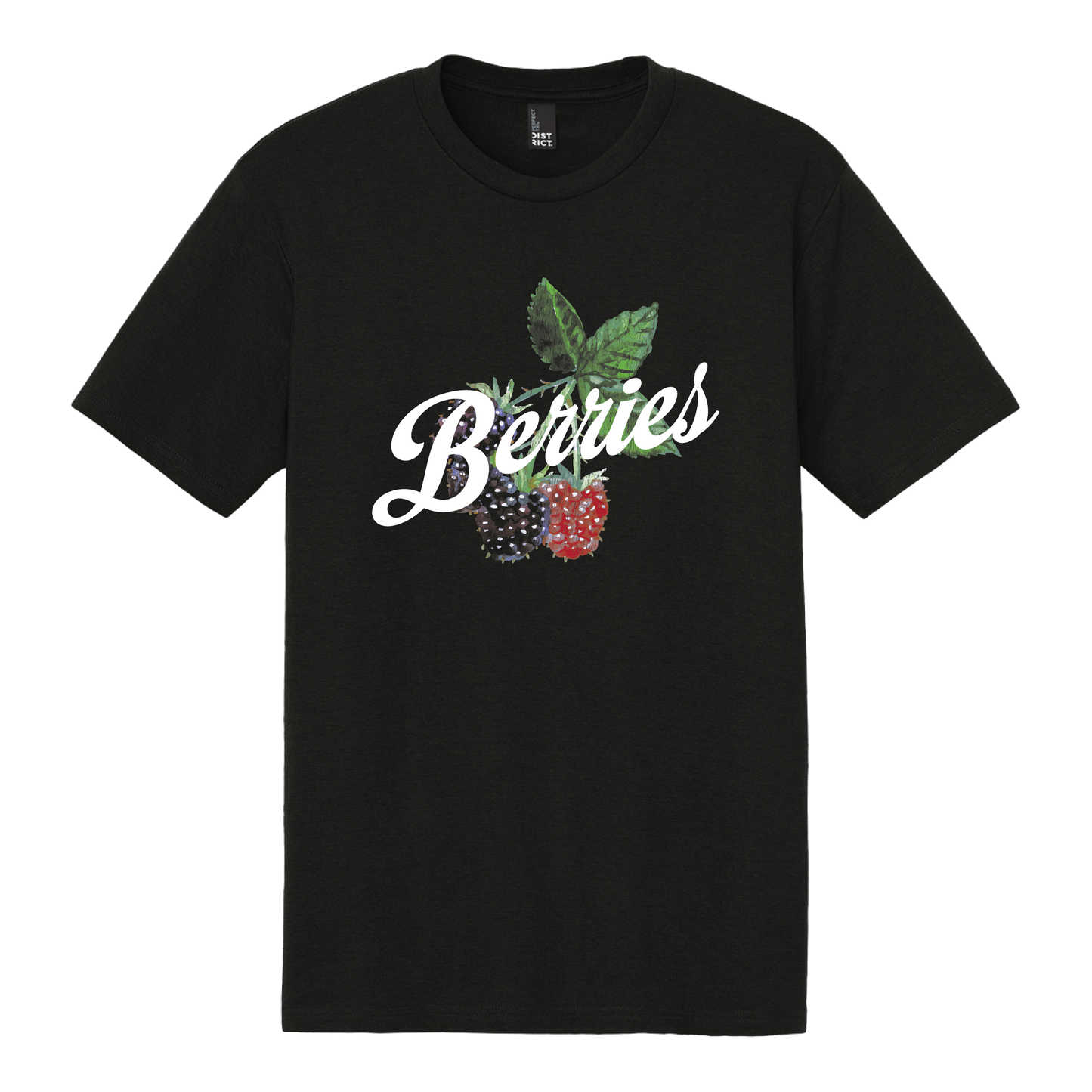 Berries Cursive T-Shirt | Black