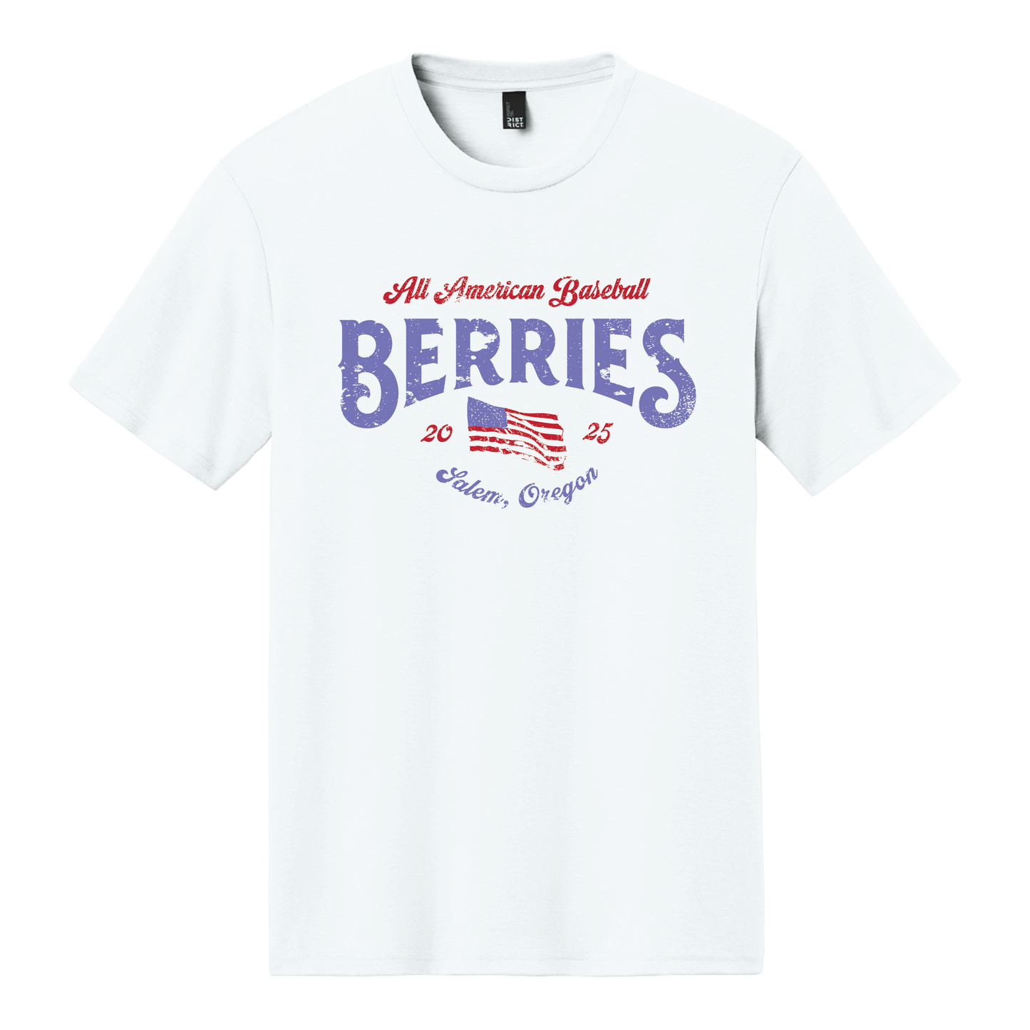 All American Baseball Unisex Tee | White
