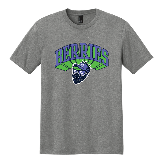 3D Berries Triblend Unisex Tee | Grey Frost