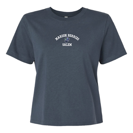 Marion Berries Salem, OR Women's Heavyweight Tee | Vintage Navy