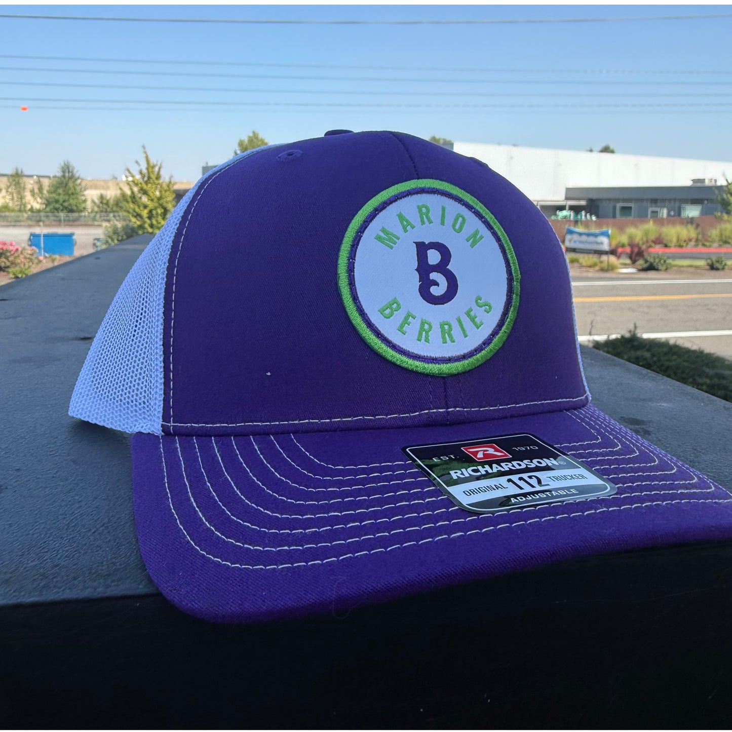Purple B Marion Berries Trucker